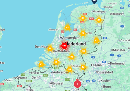 Woningborg deelnemers kaart 2025